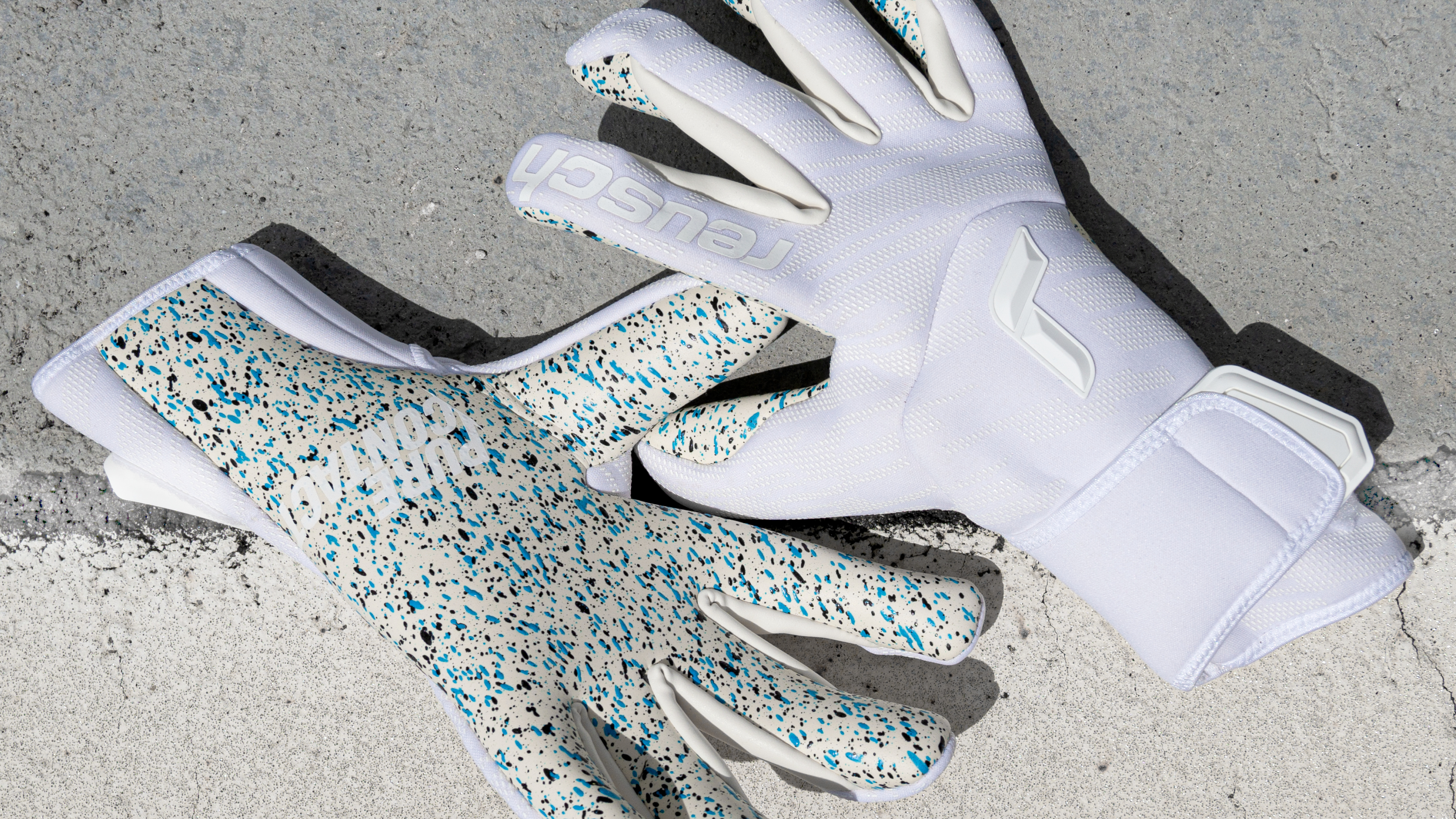 Reusch Pure Contact Silver Blue Capsula - Blanc