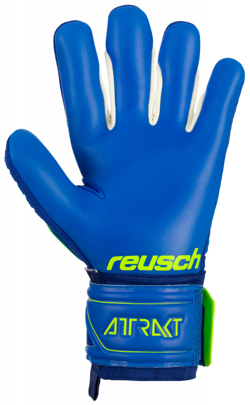 REUSCH Attrakt Freegel S1 Finger Support Junior Schwarz/BlauTorwarthandschuhe 