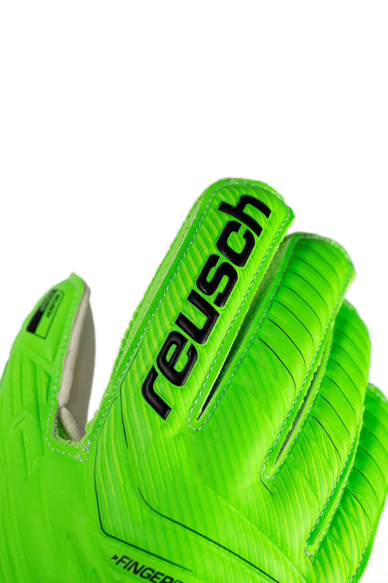 REUSCH Attrakt Infinity Finger Support junior keepershandschoenen jongeren, uniseks, 4411 premium blauw/goud/zwart, 7,5