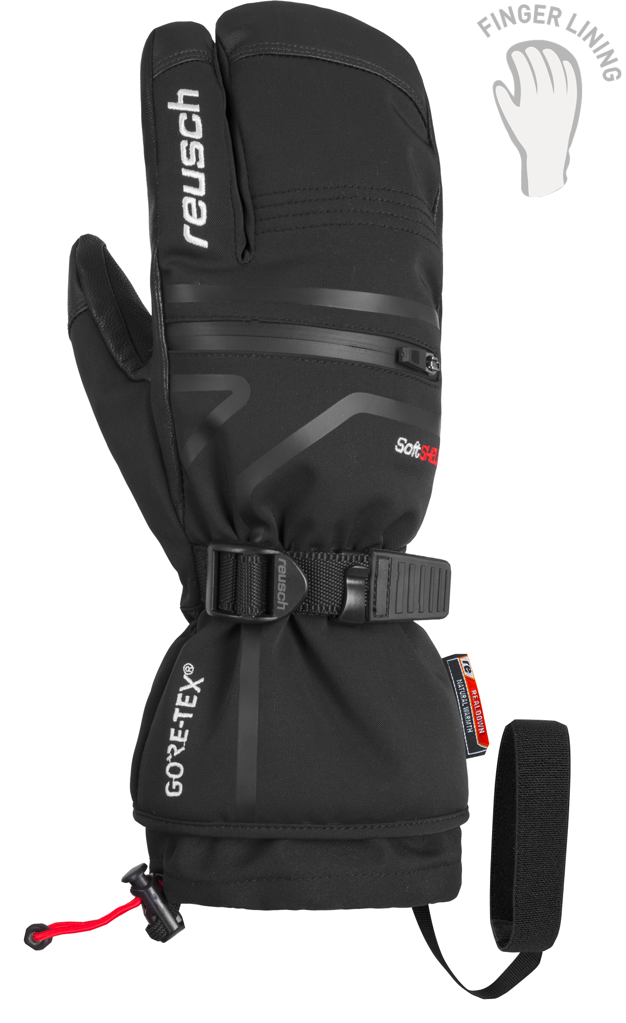 Reusch Snow Board Brace Protection Gloves RtexXT Taipan 4204205S LOBSTER CUT Med 