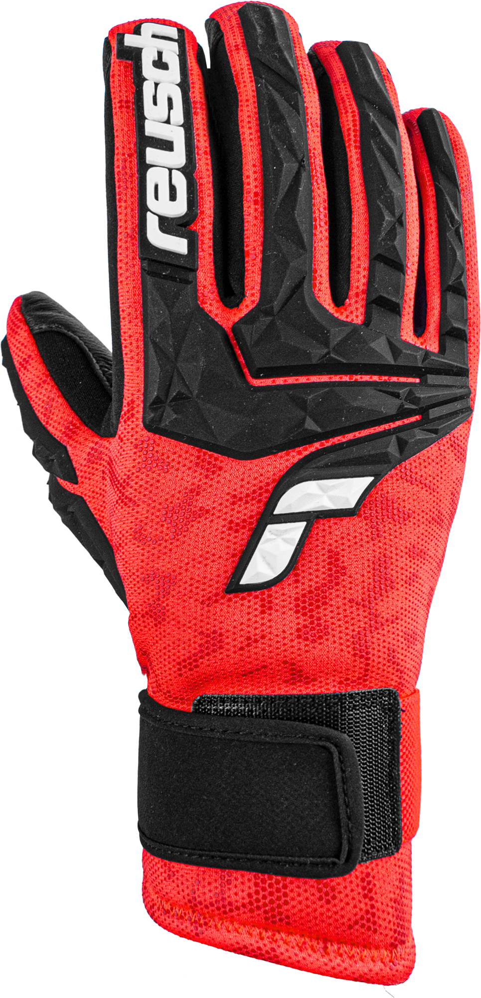 REUSCH Worldcup Warrior DH /noir blanc fluo rouge 2023-2024 Gants Alpin  Gants Moufles racing homme