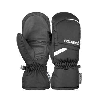 Reusch Bennet R-Tex Xt - Guanti per Bambini, Colore: Nero/Nero Melange/Giallo Saftey, 4