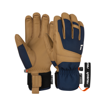 Reusch Enigma R-Tex Xt Guanti Da Sci Uomo - Pelle Di Capra, Isolamento PRIMALOFT Gold, Membrana Impermeabile, Polsini Antivento - 4
