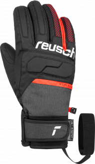 BLACK & RED  #2888187 5 New Reusch Vista II Ski Winter Gloves Junior Small 