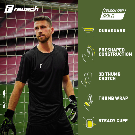 Reusch Pure Contact Gold 5260101 7781 black green 