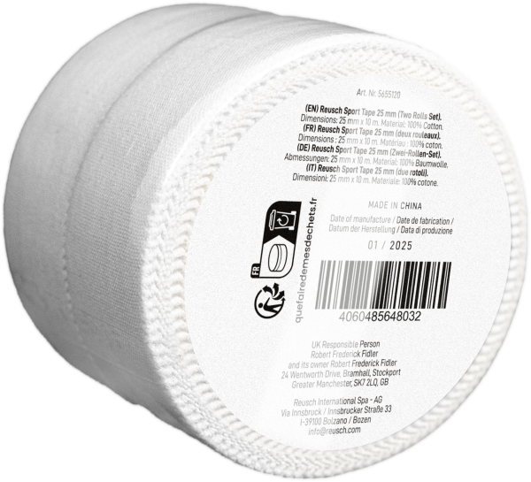 Reusch Sport Tape 25 mm (2 Rolls Set) 5655120 1100