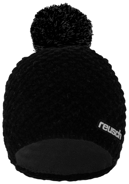 Reusch Elias Beanie 6180033 7710 black front.png