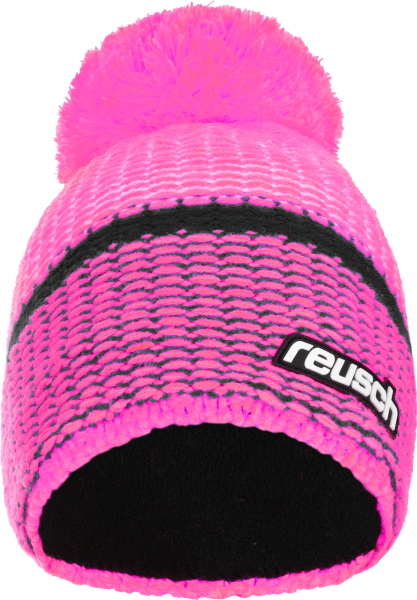 Reusch Noah Beanie  6180035 3342 white pink front.