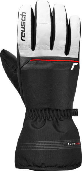 Reusch Snow King 6401198 1120 white black front.pn